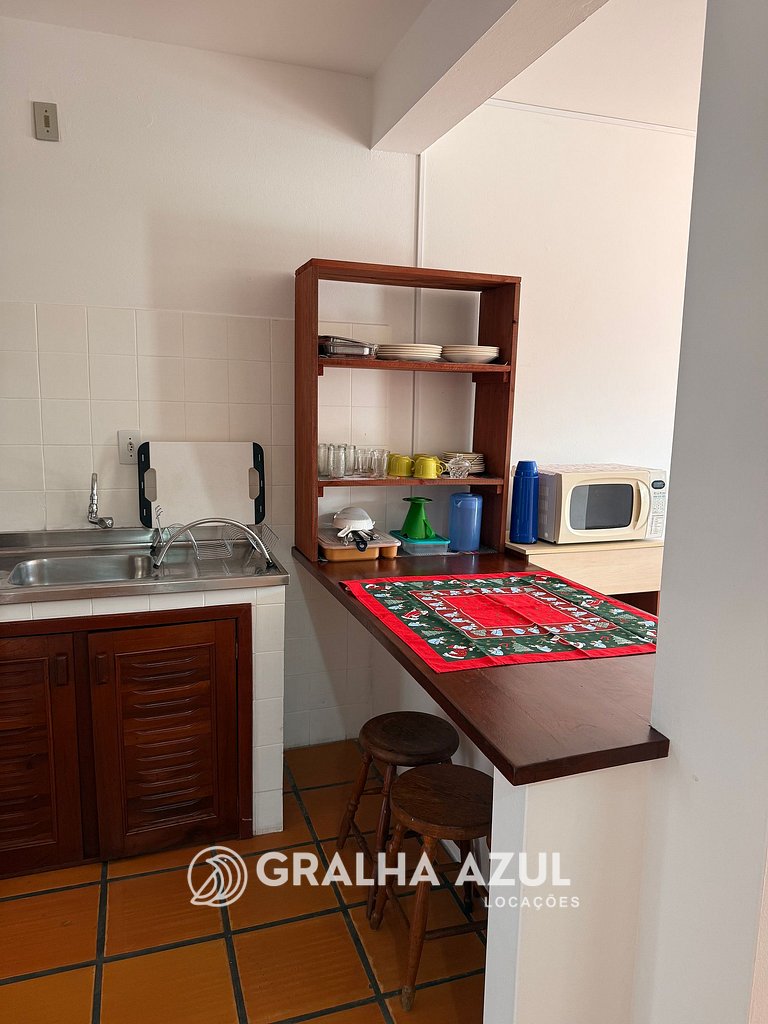 Apartamento de 02 quartos no centro de Garopaba!